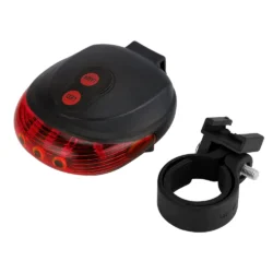 Waterproof Bicycle Cycling Lights Taillights LED with Laser - Red