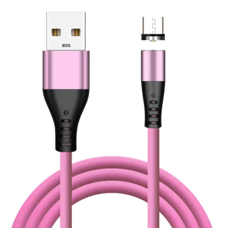 Magnetic Charging Cable - Liquid Silicone  - Micro USB - 2M Cable