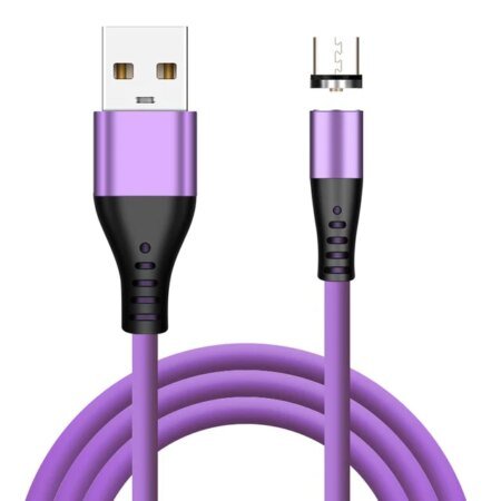 Magnetic Charging Cable - Liquid Silicone  - Micro USB - 2M Cable