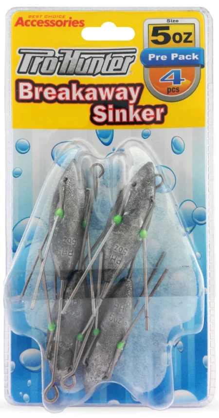 Breakaway Sinkers  5 oz ( pack of 4 ) Pro Hunter