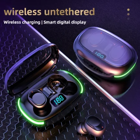 Wireless Charging Earbuds Touch Control, Waterproof  Bluetooth Y70