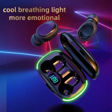 Wireless Charging Earbuds Touch Control, Waterproof  Bluetooth Y70