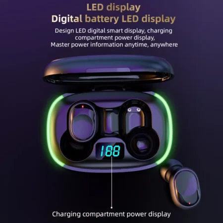 Wireless Charging Earbuds Touch Control, Waterproof  Bluetooth Y70