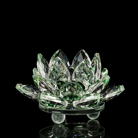 80mm Crystal Lotus Flower