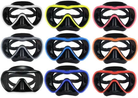 Coloured Low Volume Silicone Dive Mask