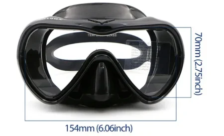 Anti Fog Low Volume Silicone Dive Mask