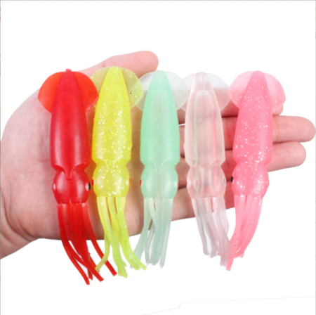 12.5cm Lumo Coloured Fishing Octopus Skirts