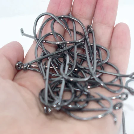 50pcs Double-backed 6/0  High Carbon Fishing Hooks