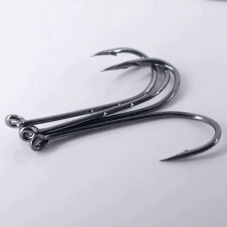 50pcs Double-backed 6/0  High Carbon Fishing Hooks