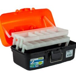 2 Tray Tackle Box - Orange - Pro Hunter