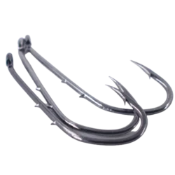 50pcs Double-backed 6/0  High Carbon Fishing Hooks
