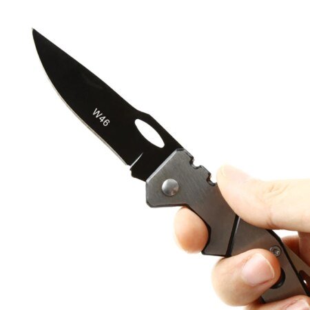 Pocket Knife with Stainless Steel  Silver Handle