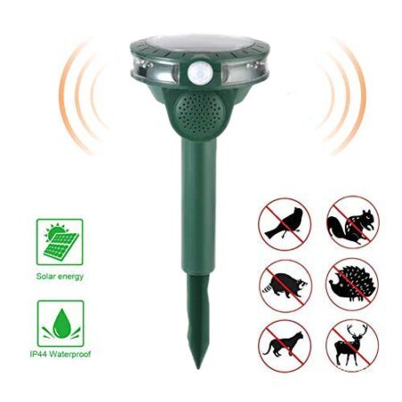 Ultrasonic Outdoor Bird and  Cat Repeller - Solar Powered