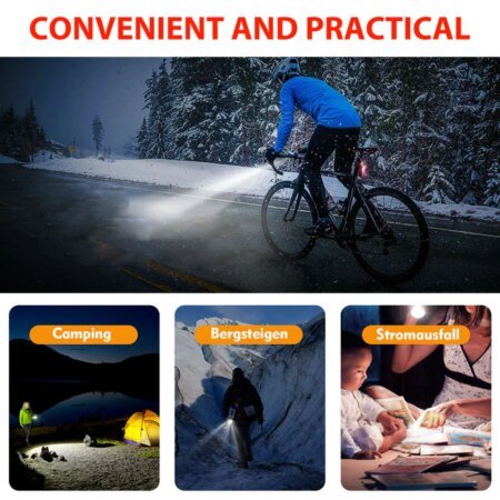 Cycle Light Set Rechargeable Front and Rear